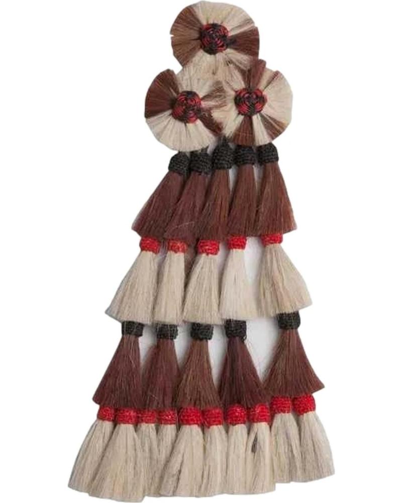 BORLAS DECORATIVAS ZALDI PARA EQUITAÇÃO COR MARROM MARRóN