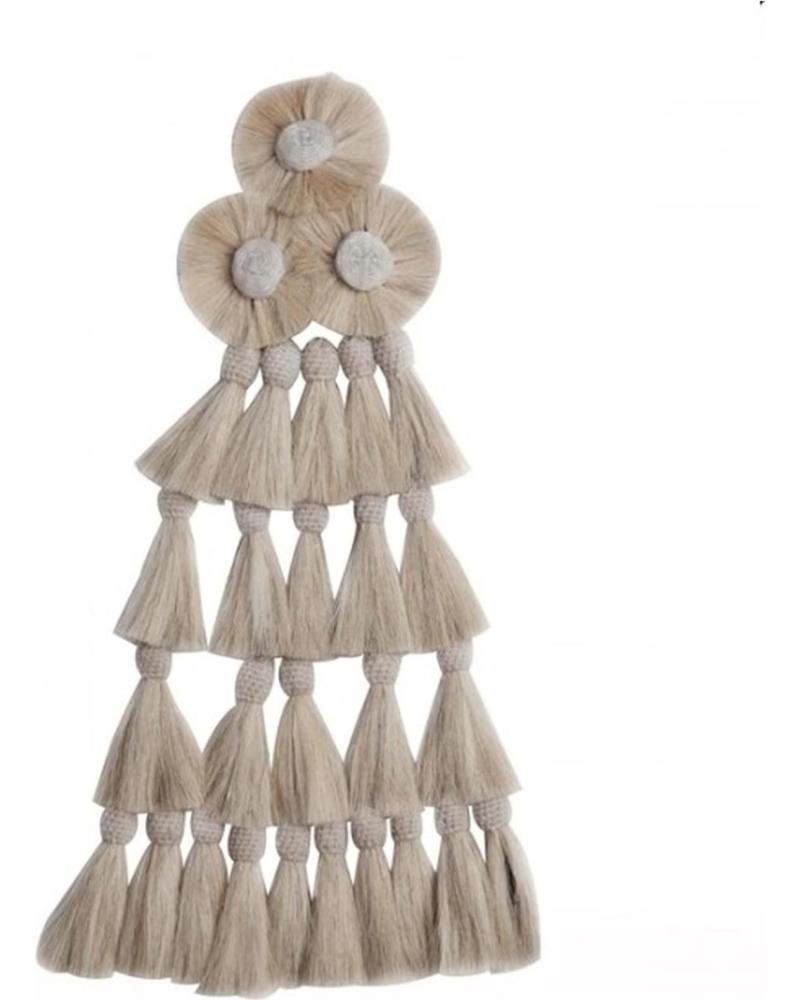 BORLAS DECORATIVAS ZALDI PARA EQUITAÇÃO COR BEGE BEIGE