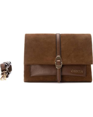 BOLSO BANDOLERA CARMELA 186189 EN PIEL MARRÓN MARRóN