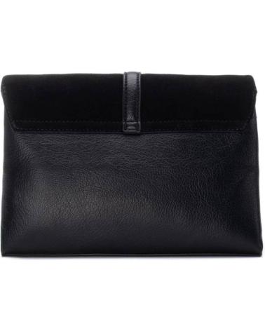 BOLSO BANDOLERA CARMELA 186189 EN PIEL NEGRA NEGRO