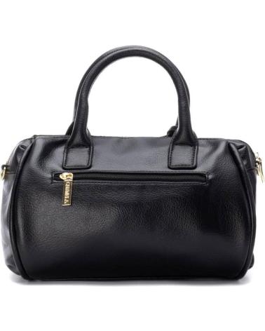 BOLSO DE MANO CARMELA 186182 NEGRO CON COLGANTE LOGO NEGRO