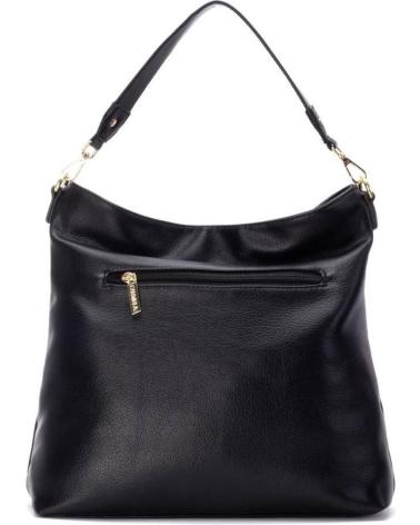 BOLSO DE HOMBRO CARMELA 186175 NEGRO CON CREMALLERA DECORATIVA NEGRO