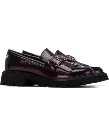 MOCASSINO CARMELA 162698 ROSSO BORDEAUX CON SUOLA CARRARMATO ROJO