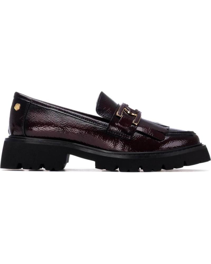 MOCASSINO CARMELA 162698 ROSSO BORDEAUX CON SUOLA CARRARMATO ROJO