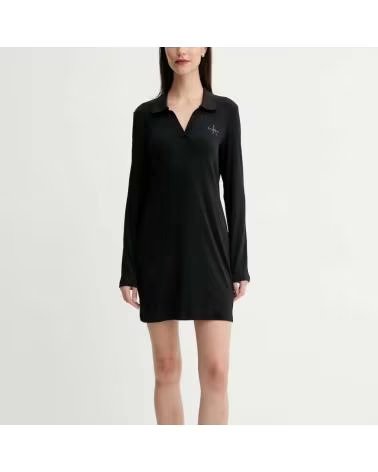 CALVIN KLEIN VESTIDO POLO MANGA LARGA LV047D214G NEGRO BLACK