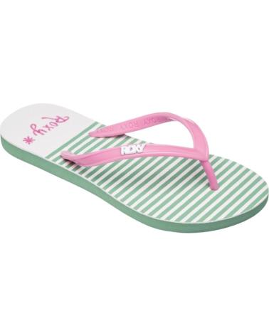 TONGS ROXY RG VIVA STAMP II RAYURES VERTES ROSE VERDE