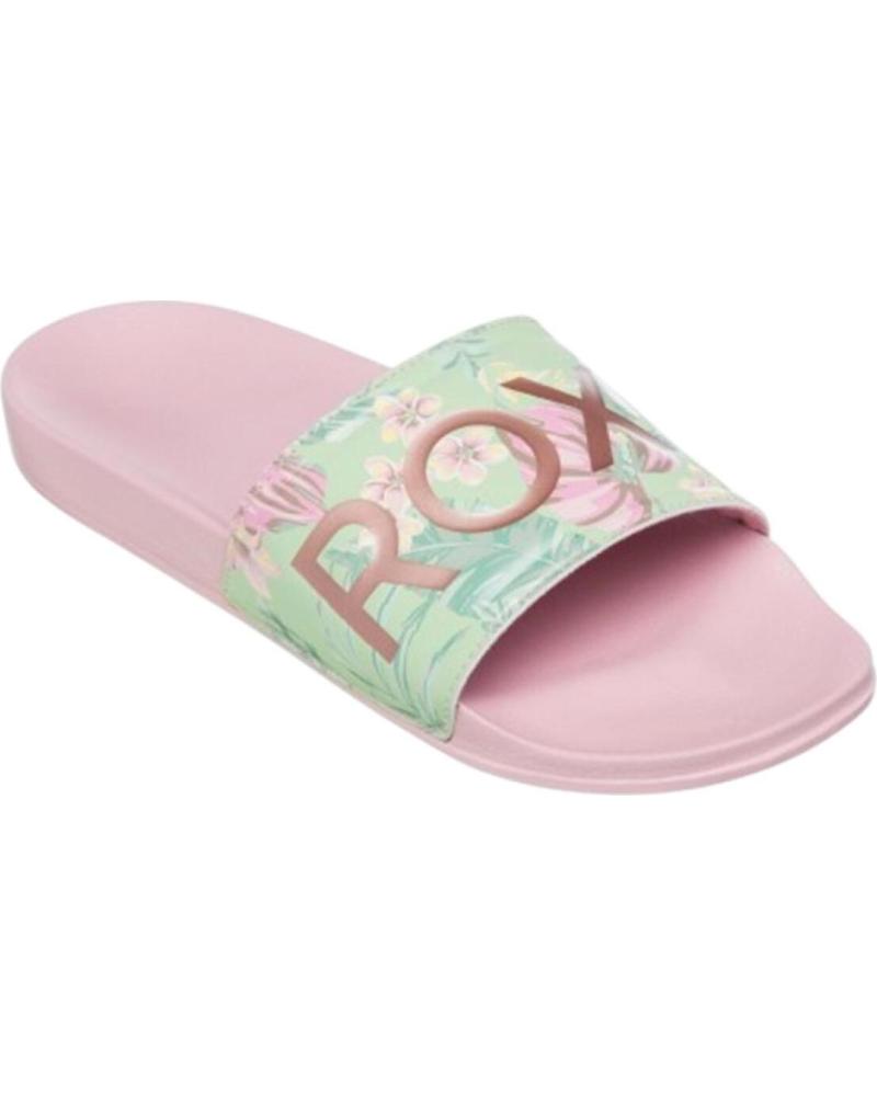 ROXY SLIPPY PINK SLIDES ROSA