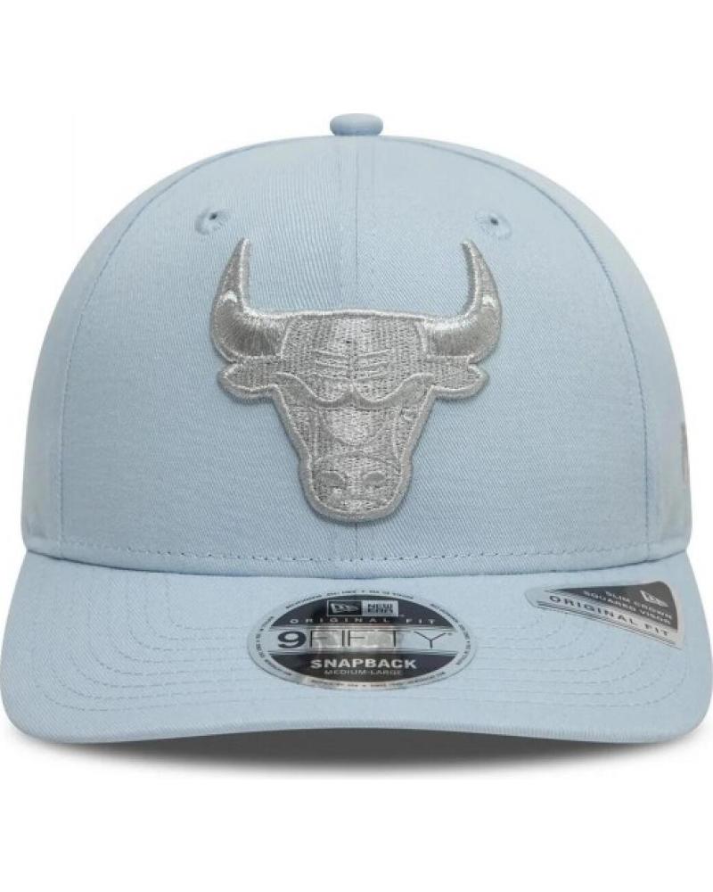 NEW ERA 9FIFTY CHICAGO BULLS METALLIC LIGHT BLUE CAP CELESTE