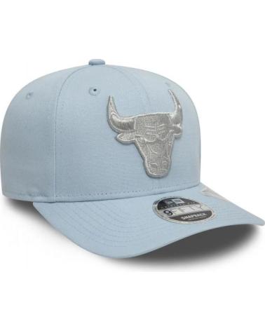 NEW ERA 9FIFTY CHICAGO BULLS METALLIC LIGHT BLUE CAP CELESTE