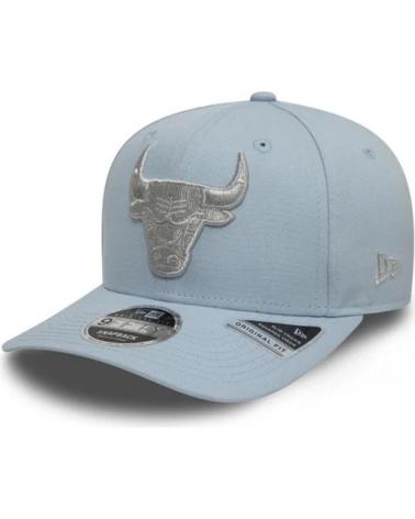 NEW ERA 9FIFTY CHICAGO BULLS METALLIC LIGHT BLUE CAP CELESTE