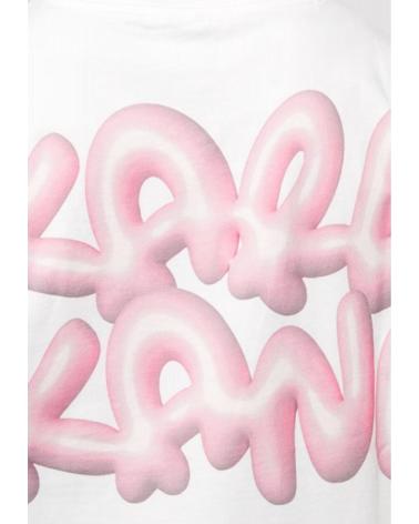 KARL KANI BUBBLEGUM TEE BLANC
