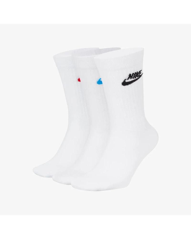 NIKE SPORTSWEAR EVERYDAY ESSENTIAL CALCETINES 3-PACK BLANCOS DX5025 BLANCO