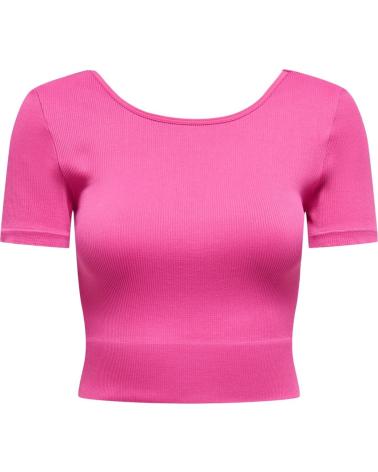 ONLY TOP SPORTIF COURT MANCHES COURTES 15317056 ROSE ROSA