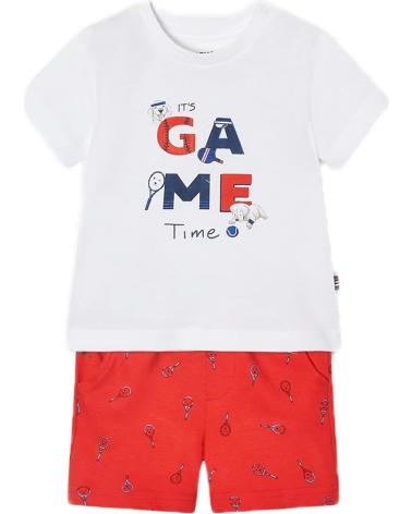 CONJUNTO CAMISETA Y PANTALÓN CORTO MAYORAL GAME TIME 1667 ROJO ROJO