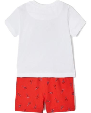 CONJUNTO CAMISETA Y PANTALÓN CORTO MAYORAL GAME TIME 1667 ROJO ROJO