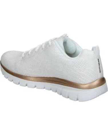SCARPE SPORTIVE SKECHERS GRACEFUL GET CONNECTED 12615WTRG BIANCO BLANCO