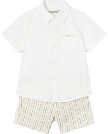 MAYORAL BABY BOY SHIRT AND SHORTS SET MODEL 1295 BEIGE BEIGE