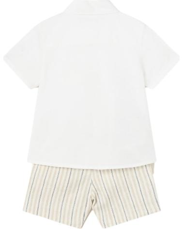 MAYORAL BABY BOY SHIRT AND SHORTS SET MODEL 1295 BEIGE BEIGE
