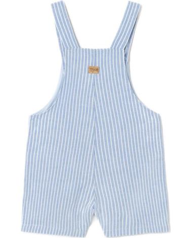 MAYORAL STRIPED LINEN OVERALLS FOR BABY BOY - MODEL 1634 BLUE AZUL