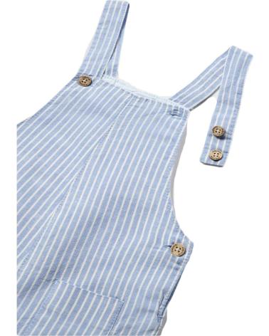 MAYORAL STRIPED LINEN OVERALLS FOR BABY BOY - MODEL 1634 BLUE AZUL