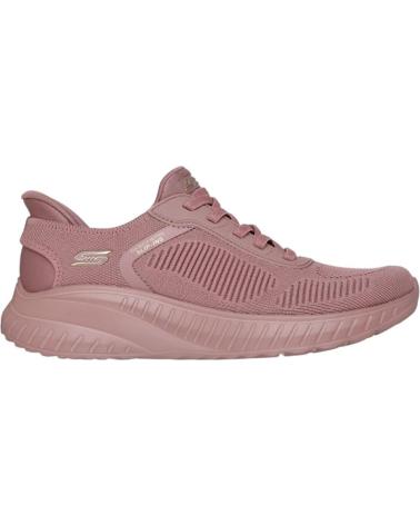 SKECHERS BOBS SQUAD CHAOS CURRENT MUSE PINK SNEAKERS 117497-ROS ROSA-ROSA