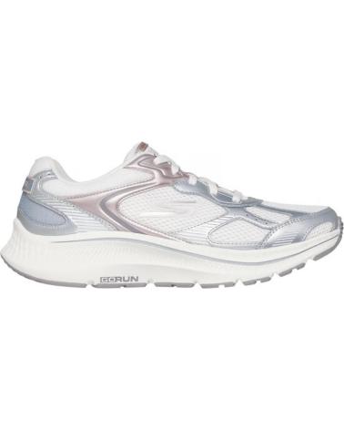 SKECHERS GO RUN CONSISTENT 2.0 VOLT WHITE SILVER RUNNING SHOES BLANCO-PLATA