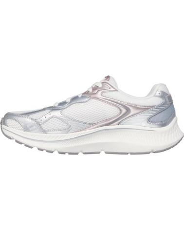 SKECHERS GO RUN CONSISTENT 2.0 VOLT WHITE SILVER RUNNING SHOES BLANCO-PLATA