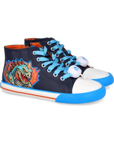 MTNG USAIN 49335-C49439 SCARPE DA GINNASTICA ALTE BAMBINO BLU DINOSAURO AZUL