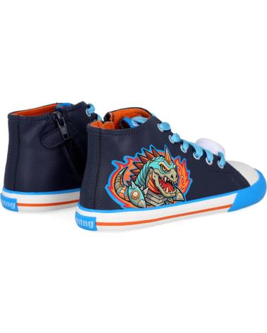 MTNG USAIN 49335-C49439 SCARPE DA GINNASTICA ALTE BAMBINO BLU DINOSAURO AZUL