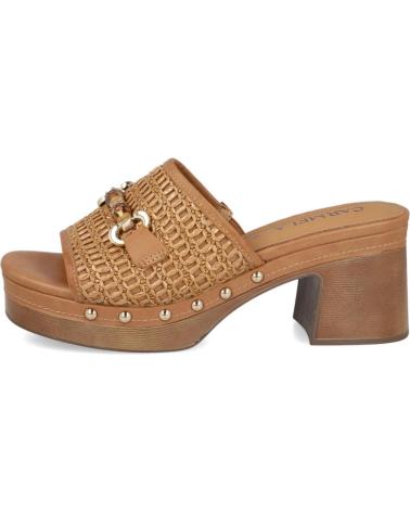 L&R SHOES CARMELA 162334 SANDALIAD DE TACON ANCHO MUJER CAMEL