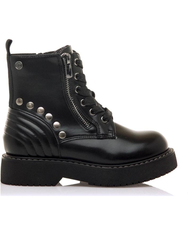 STIVALETTO MILITARE MTNG 49337 NERO CON LACCI, CERNIERA E BORCHIE C47638 NEGRO