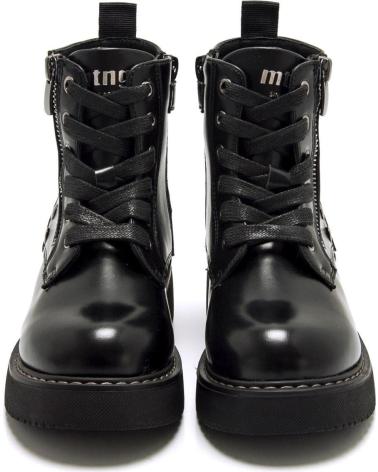 STIVALETTO MILITARE MTNG 49337 NERO CON LACCI, CERNIERA E BORCHIE C47638 NEGRO