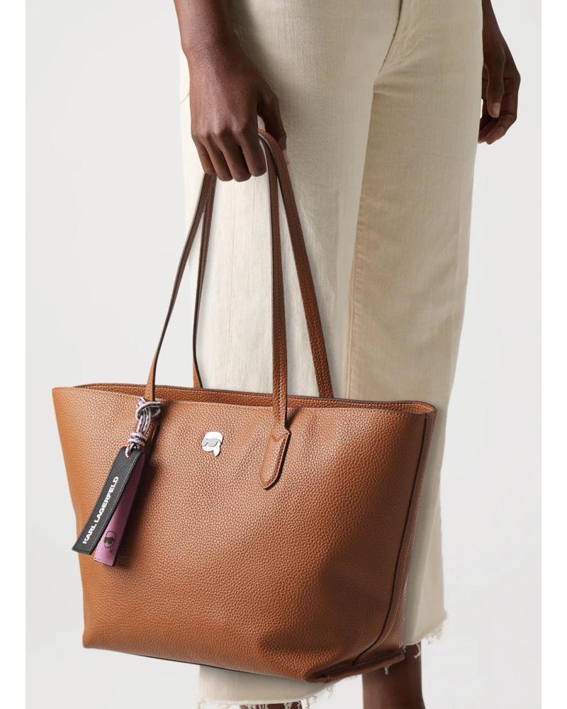 KARL LAGERFELD IKON PEBBLE LEDER-SHOPPER CUERO