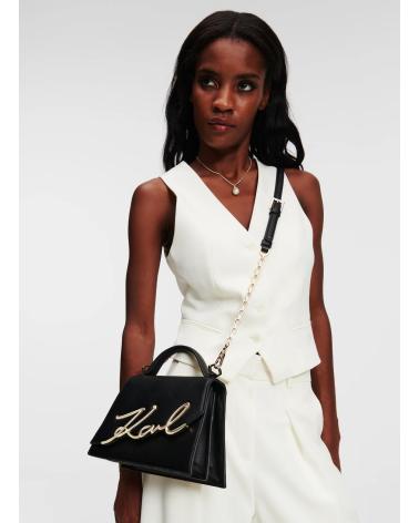 KARL LAGERFELD K-SIGNATURE 2 0 SM CROSSBODY NEGRO