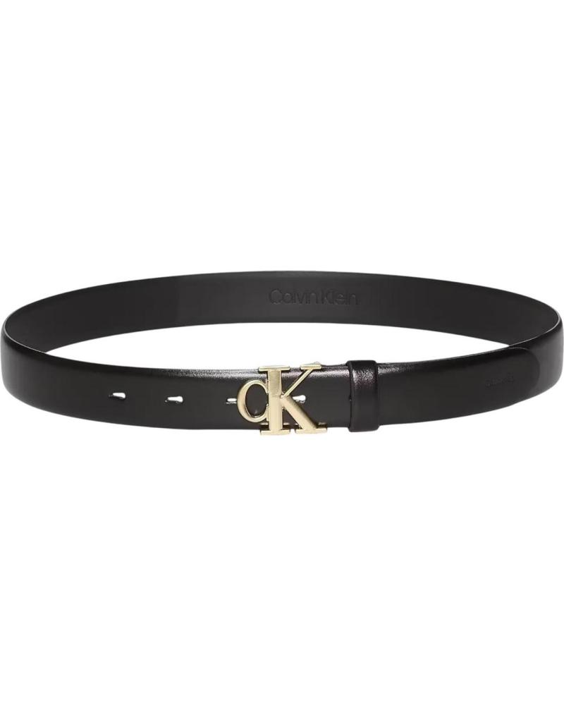 CINTURA CALVIN KLEIN CK BUCKLE 30MM NERA NEGRO