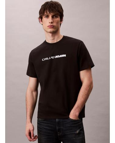 T-SHIRT GRAPHIQUE CALVIN KLEIN CK STACK NOIR SS 20S NEGRO