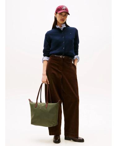 TOMMY HILFIGER POPETTE TOTE BAG GREEN VERDE
