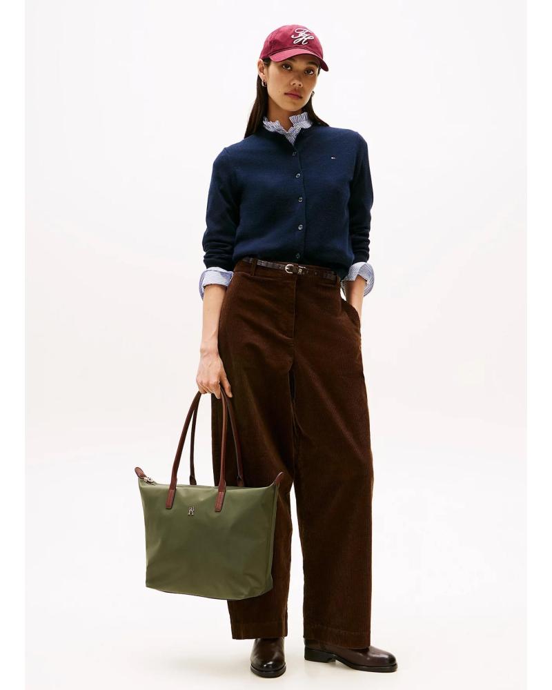 TOMMY HILFIGER POPETTE TOTE BAG GREEN VERDE