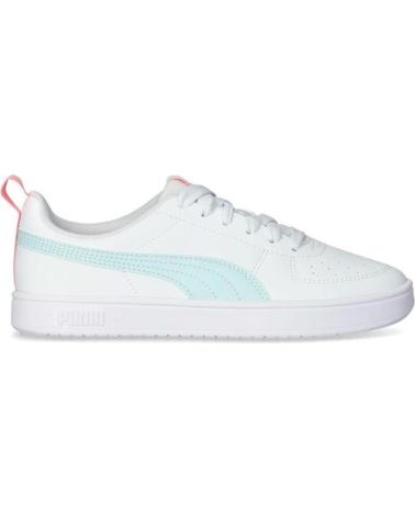 PUMA RICKIE JR WHITE GREEN SNEAKERS MODEL 384311-42 BLANCO