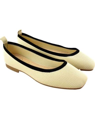 JIMMY LION WOMEN'S BALLET FLATS WITH BLACK TRIM ROJO