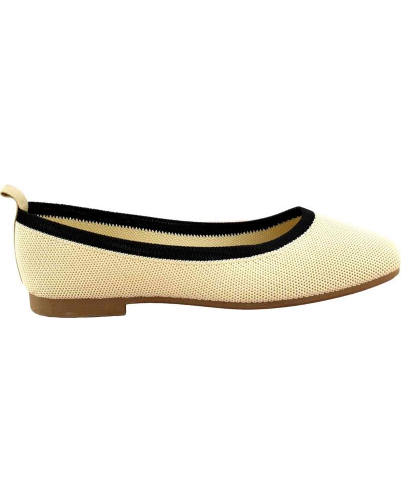 JIMMY LION WOMEN'S BALLET FLATS WITH BLACK TRIM ROJO