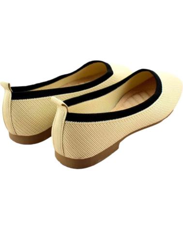 JIMMY LION WOMEN'S BALLET FLATS WITH BLACK TRIM ROJO