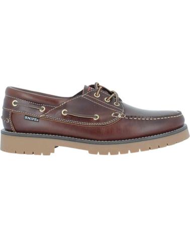 MOCASSINI NAUTICI DA UOMO IN PELLE MARRONE CON SUOLA CARRARMATO AZUL