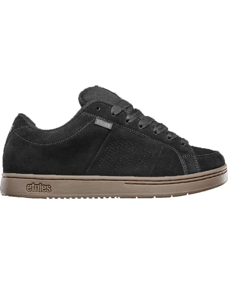 ETNIES KINGPIN SCARPE CASUAL NERO GRIGIO SCURO GOMMA NAN