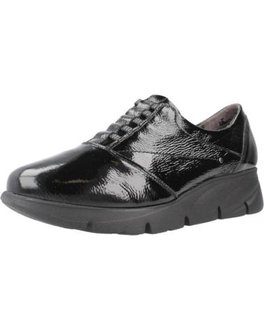 BASKETS FLUCHOS BONA F1357 NOIRES EN CUIR VERNI POUR FEMME NEGRO