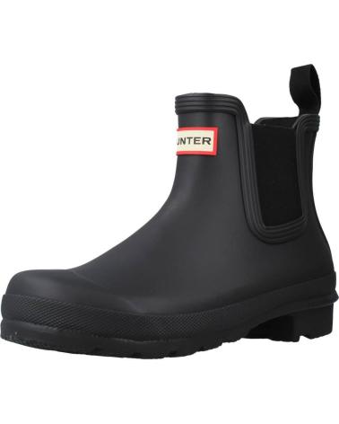 HUNTER BOTINES MUJER MODELO ORIGINAL CHELSEA COLOR NEGRO BLK