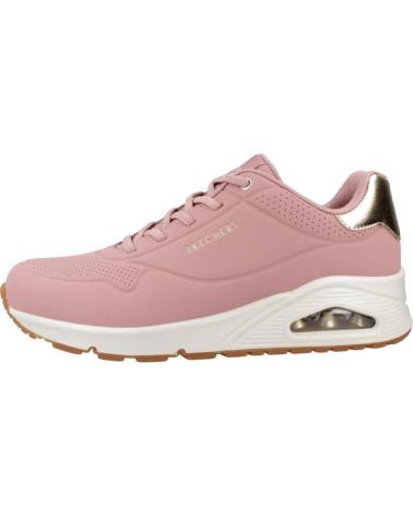 SKECHERS SHIMMER AWAY - TÊNIS CASUAL ROSA DOURADO ROS