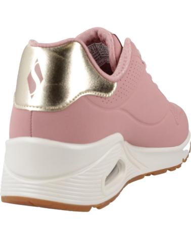 SKECHERS SHIMMER AWAY - TÊNIS CASUAL ROSA DOURADO ROS