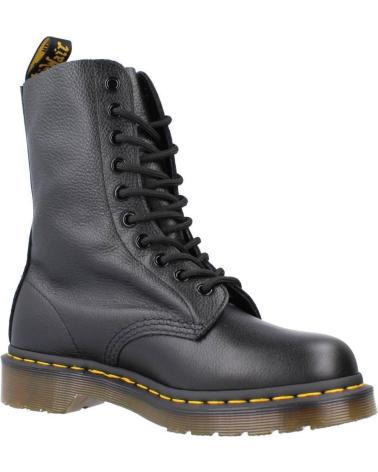DR. MARTENS VIRGINIA - BOTTES NOIRES EN CUIR SOUPLE BLACK