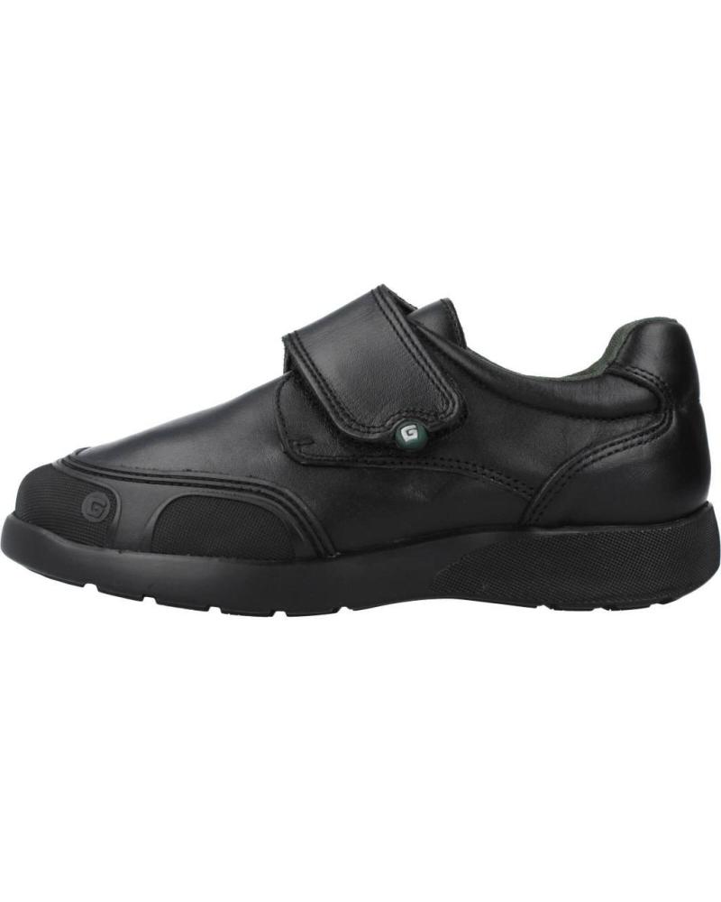 GORILA COLEGIALES 31701GO - BLACK SCHOOL SHOES WITH HOOK-AND-LOOP CLOSURE NEGRO